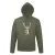 TOP_HOODY-H_DEER_HEAD XL kapucnis pulóver (szarvas minta) ARMY 50% pamut 50%poli