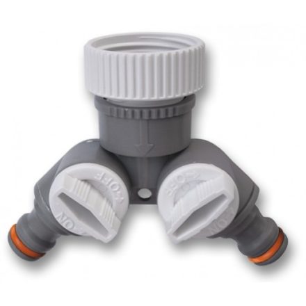 WHITE LINE Y elágazó, elzárható 1- 3/4 colos