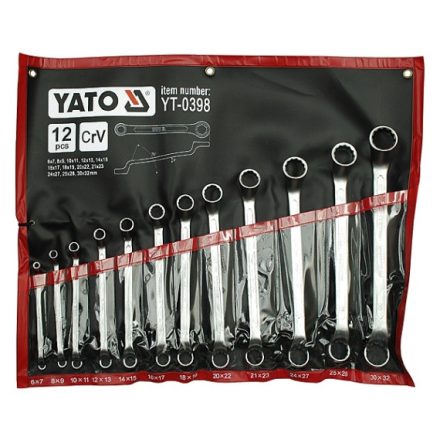 YATO Csillagkulcs klt. 12r. 6-32-ig  CrV