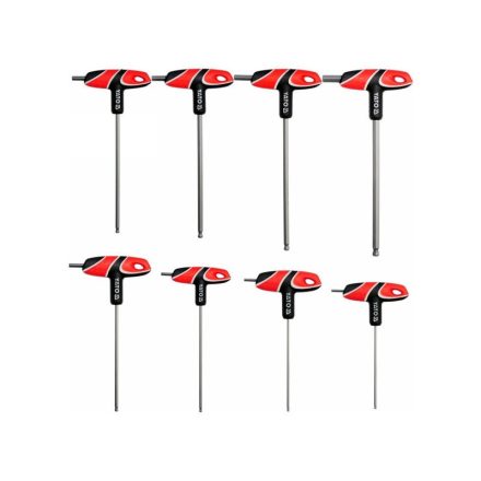 YATO T-kulcs készlet 8 részes imbusz gömbfejű S2