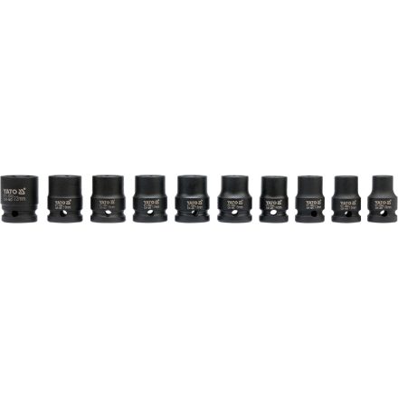 YATO Dugókulcs készlet gépi 1/2 col 10 részes 10-22 mm