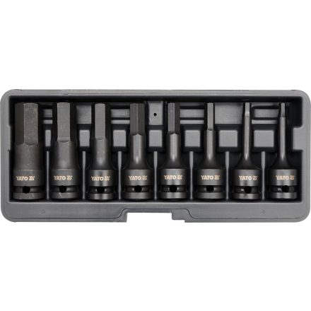 YATO Bit dugókulcs készlet gépi Imbusz 1/2 col 8 részes 6-19 mm