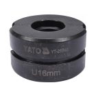 YATO Krimpelő betét YT-21735 krimpelőhöz U-típus 16 mm