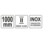 YATO Vonalzó inox 1000 mm