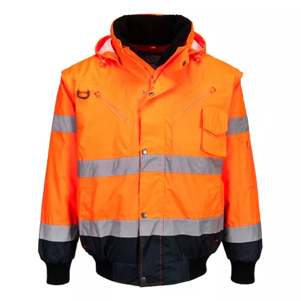 C465ONR5XL Portwest Jól láthatósági bomber munkavédelmi dzseki