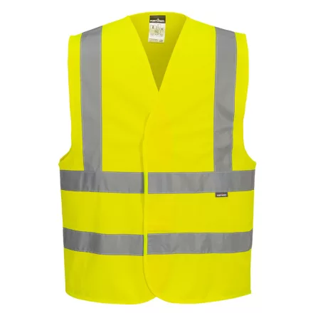 C470YERL-XL Portwest Jól láthatósági két csíkos mellény
