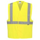 C472YERS-M Portwest Jól láthatósági egy csíkos mellény