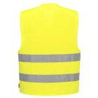 C475YERXX-3X Portwest Jól láthatósági mellény - azonosítókártya tartóval