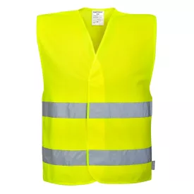   CV74YERL-XL Portwest Távolságtartásra figyelmeztető jól láthatósági mellény 1,5 m