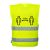 CV74YERL-XL Portwest Távolságtartásra figyelmeztető jól láthatósági mellény 1,5 m
