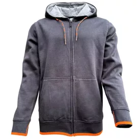 4689 Antracit kapucnis pulóver, XL-es méret