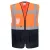 ES076ONR6XL Portwest ES1 Essential Hi-Vis kontraszt cipzáras vezetői mellény