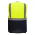 ES076YNR6XL Portwest ES1 Essential Hi-Vis kontraszt cipzáras vezetői mellény