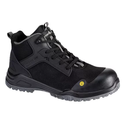 FE01BGY41 Portwest ESD munkavédelmi bakancs FX2 Bevel Composite Mid Boot S3S SR FO