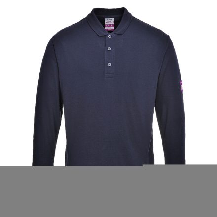 FR10NARL Portwest Lángálló galléros hosszú ujjú póló