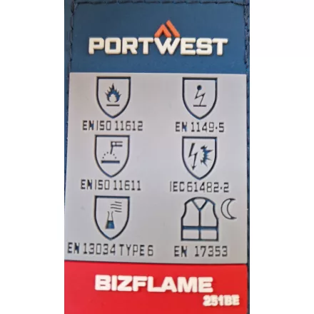FR417GRR40 Portwest Bizflame Work+ lángálló derekas nadrág