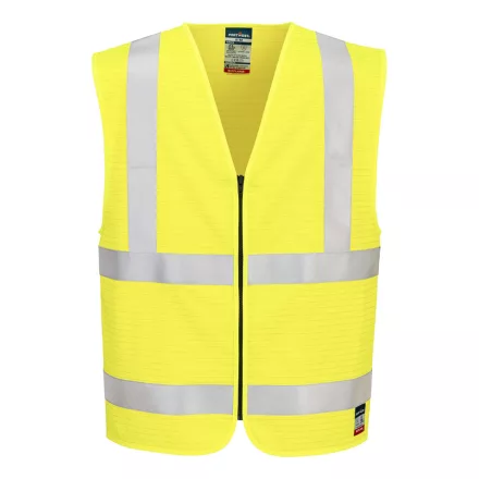 FR615YERXX-3X Portwest Bizflame Hi-Vis lángálló mellény