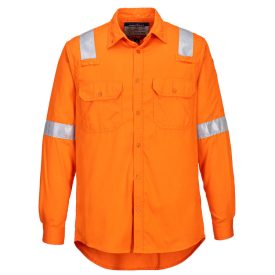 FR720ORRL Portwest FR Lightweight Anti-static Shirt