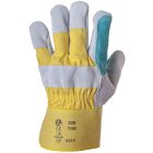 BŐRKESZTYŰ, DUPLA HASÍTÉKBŐR TENYÉR/SÁRGA VÁSZON_12(csgt