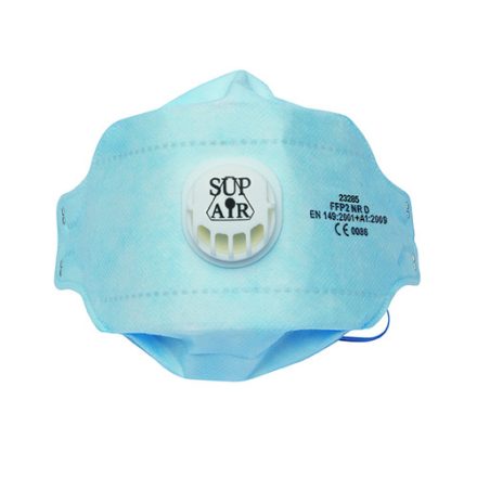 FFP2 NR D HÁROMPANELES, SZELEPES PORMASZK