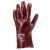 MÁRTOTT PVC KESZTYŰ, BORDÓ, SAV/LÚG/OLAJÁLLÓ, 27CM-ES_9