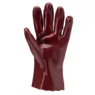 MÁRTOTT PVC KESZTYŰ, BORDÓ, SAV/LÚG/OLAJÁLLÓ, 27CM-ES_9