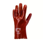 MÁRTOTT PVC KESZTYŰ, BORDÓ, SAV/LÚG/OLAJÁLLÓ, 27CM-ES_9