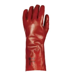 MÁRTOTT PVC KESZTYŰ, PIROS, 36CM HOSSZÚ_9