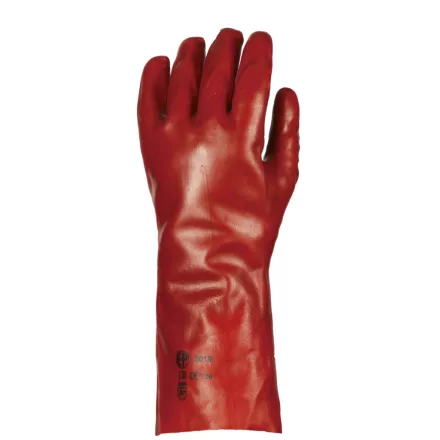 MÁRTOTT PVC KESZTYŰ, PIROS, 36CM HOSSZÚ_9