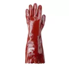 MÁRTOTT PVC KESZTYŰ, BORDÓ, SAV/LÚG/OLAJÁLLÓ, 40CM_10