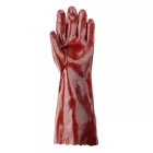 MÁRTOTT PVC KESZTYŰ, BORDÓ, SAV/LÚG/OLAJÁLLÓ, 40CM_10