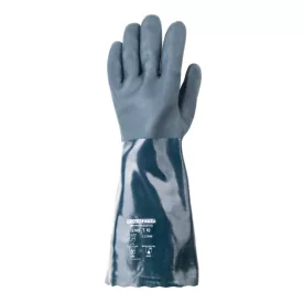 MÁRTOTT POLIMER KESZTYŰ, ZÖLD, VEGYSZERÁLLÓ, 40CM_10