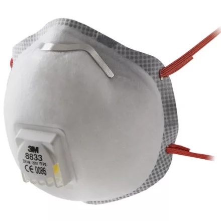 3M 8833B FFP3 RÉSZECSKESZŰRŐ FÉLÁLARC