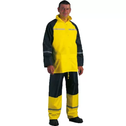 FLUO ESŐRUHA FÉNYVISSZAVERŐ CSÍKKAL, SÁRGA_3XL