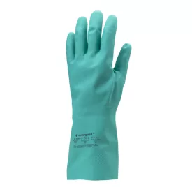 NITRIL ZÖLD VEGYSZERÁLLÓ VÉDŐKESZTYŰ, 33CM/0,38MM_6