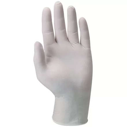 LATEX VIZSGÁLÓKESZTYŰ, PÚDEROZOTT/100 DB L ZÖLD DOBOZ (csgt)