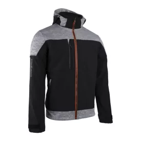 BANJO FEKETE/SZÜRKE SOFTSHELL DZSEKI, NARANCS CIPZÁR_L