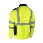 FRISS FLUO SÁRGA/SÖTÉTKÉK PULÓVER_2XL