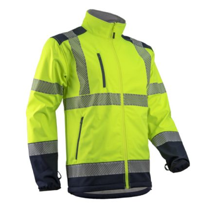 KAZAN KOMBINÁLHATÓ HI-VIZ SÁRGA SOFTSHELL FELSŐ_2XL