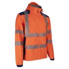 NEBULO FLUO NARANCS/SÖTÉTKÉK SOFTSHELL KABÁT_3XL