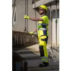 OKI FLUO SÁRGA/SÖTÉTKÉK RÖVID UJJÚ GALLÉROS PÓLÓ_3XL