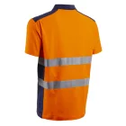 OKI FLUO NARANCS/SÖTÉTKÉK RÖVID UJJÚ GALLÉROS PÓLÓ_L