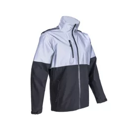 TAKA FÉNYVISSZAVERŐ BETÉTES FEKETE SOFTSHELL DZSEKI_L