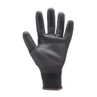 FEKETE PRECÍZIÓS POLIÉSZTER KESZTYŰ, PU MÁRTOTT TENYÉRREL_10