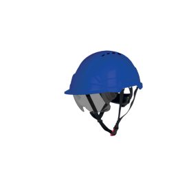   PHOENIX WIND KÉK ABS IPARI VÉDŐSISAK, SZELLŐZŐ, SÖTÉT SZEMŰV