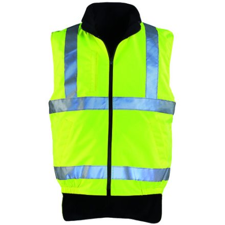 HI WAY polár bélés mellény poliészter. sÁrga hi-viz. 3M XL