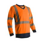 SUNO HI-VIZ NARANCS HOSSZÚ UJJÚ PÓLÓ_M