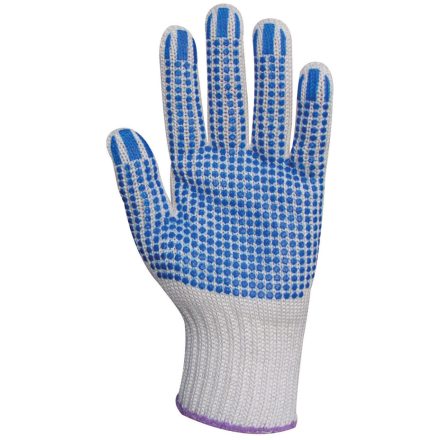 KÖTÖTT, KÉK PÖTTYÖS, VASTAG POLIPROPILÉN/PAMUT KESZTYŰ_10