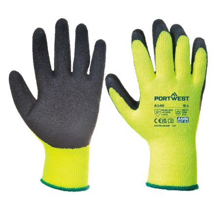 Thermal latex mártott kesztyű