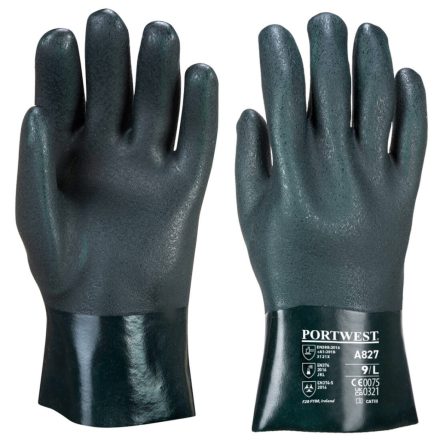 Duplán mártott PVC védőkesztyű 27 cm